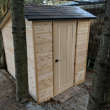 Cedar Bike Shed measuring 6'x8'
