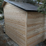 Small cedar bike shed or sauna
