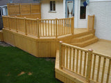 Cedar Deck with Cedar Railings