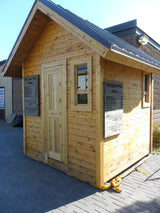 8'x8' Cedar Sauna with Steel Roof