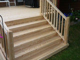 8' Wide Cedar Stairs