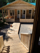 Sunroom with Cedar Deck Walkway