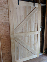52" x 96" Solid Cedar Sliding Door