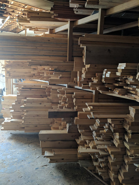 Where cedar materials are used in every day construction projects