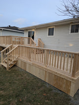 Brittney & Paige P. Cedar Deck and Pressure Treated Fence Project