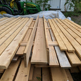 1x8x12 rough cedar lumber