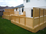 Cedar Deck with 36" cedar railings