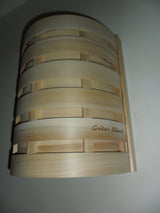 Handcrafted Cedar Lights for indoor or outdoor use