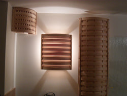 Cedar Lights handcrafted with solid cedar lumber