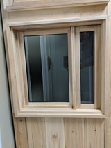 24x24 Sauna Cedar Window with Magnet Technology