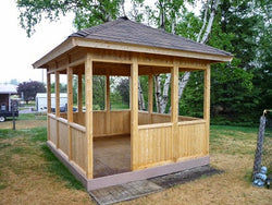 10'x10 Cedar Pavilion custom made by Morrison.